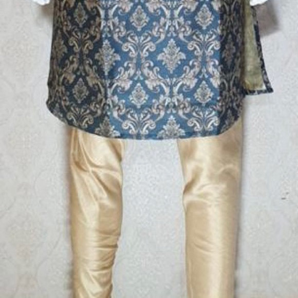 Mens Silk Digital print super soft Indian Kurta Set - Picture 2 of 6